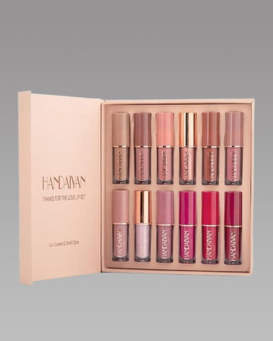 Herhaven Handaiyan Velvet Matte Liquid Lipstick Set 12Pcs