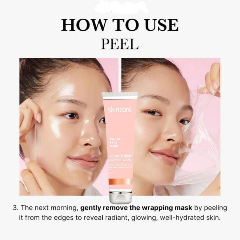 Herhaven Collagen Night Wrapping Peel Off Mask Pack of 1
