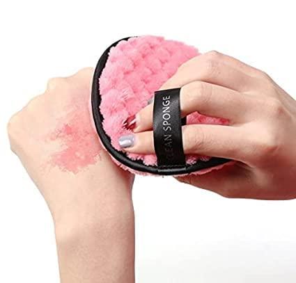 Herhaven Microfiber Reusable Makeup Removal Sponge Pads For Deep Cleansing (Pack of 3)