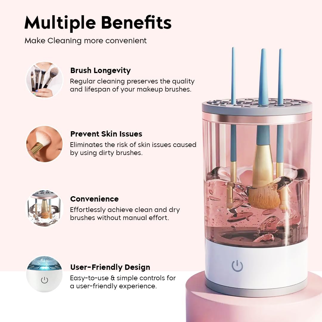 Herhaven Make Up Electric Brush Cleaner