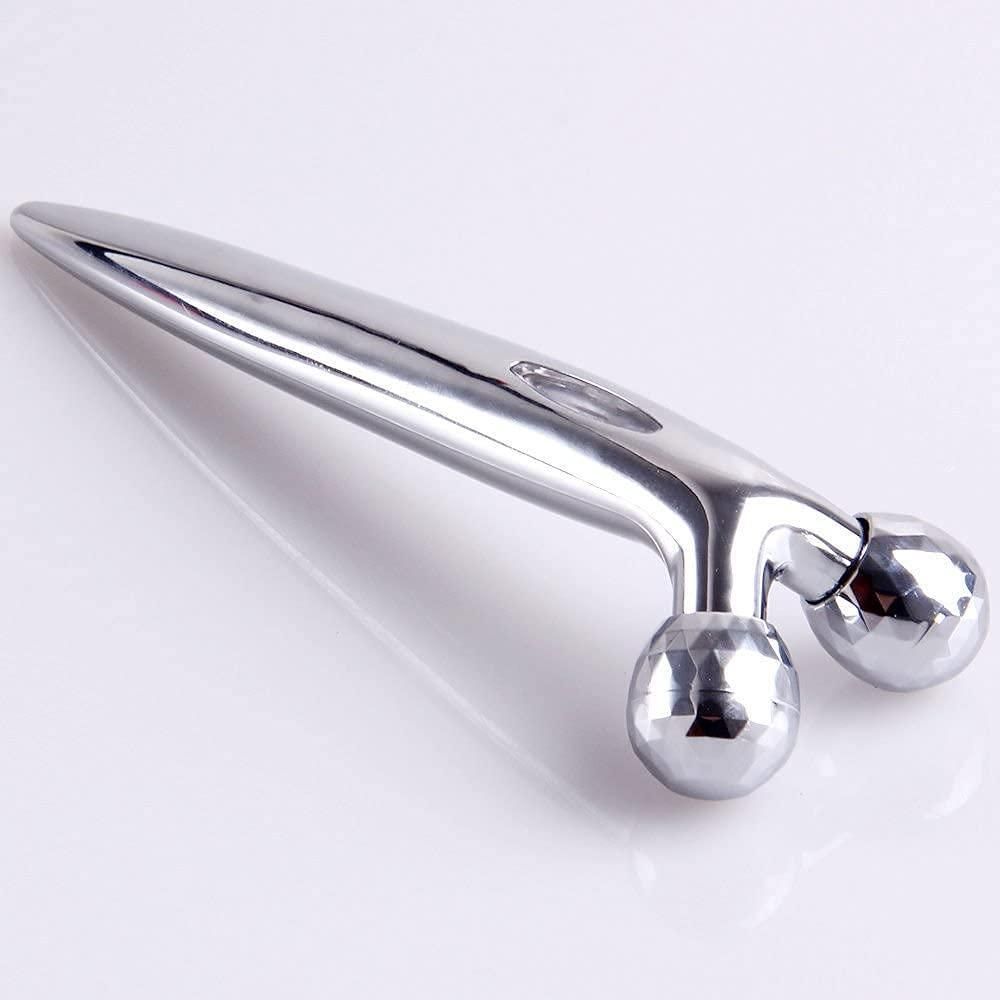 Herhaven Mini Long 3D Shape 360 Rotate Face Massage Roller