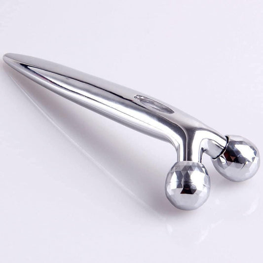 Herhaven Mini Long 3D Shape 360 Rotate Face Massage Roller