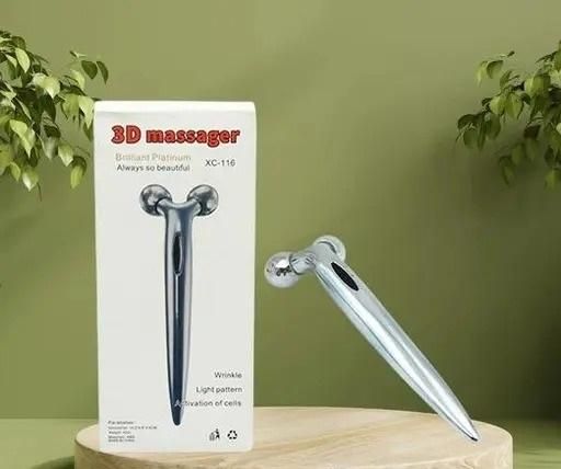Herhaven Mini Long 3D Shape 360 Rotate Face Massage Roller
